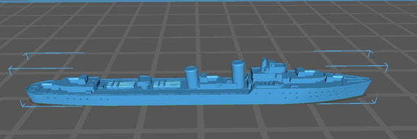 HMS Hardy - Royal Navy - Wargaming - Axis and Allies - Naval Miniature - Victory at Sea - Tabletop Games - Warships - C.O.B.