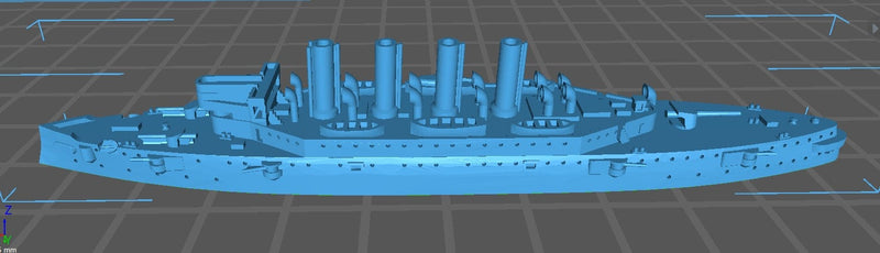 Columbia - US Navy - Pre Dreadnought Era - Wargaming - Axis and Allies - Naval Miniature - Victory at Sea - Warships