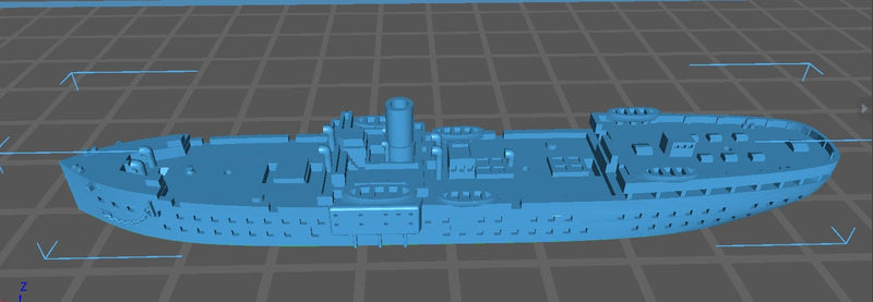Vinh Long - French Navy - Pre Dreadnought Era - Wargaming - Axis and Allies - Naval Miniature - Victory at Sea - Warships