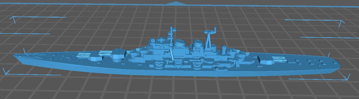 Project 66 Design - Soviet Navy - Wargaming - Axis & Allies - Naval Miniature -  Warships - C.O.B.