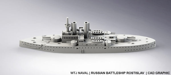 Rostislav - Russian Navy - Pre Dreadnought Era - Wargaming - Axis and Allies - Naval Miniature - Victory at Sea - Warships
