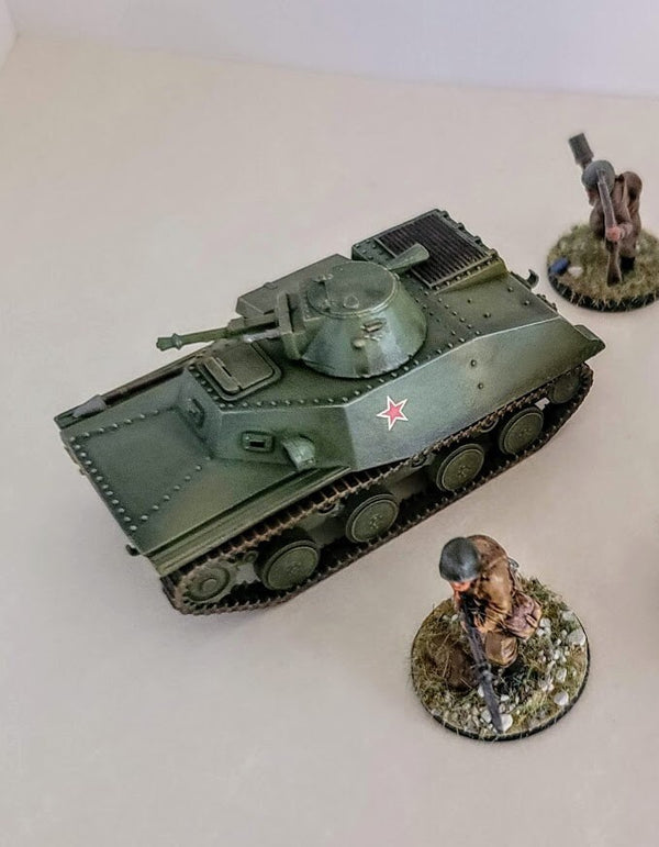 Soviet T-40 light tank - War Games And Dioramas - Historical Wargaming - 28 mm Scale
