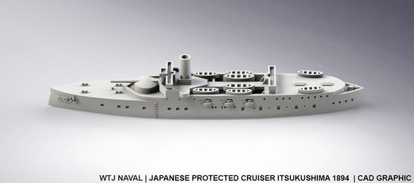 Itsukushima 1894 - IJN Navy - Pre Dreadnought Era - Wargaming - Axis and Allies - Naval Miniature - Victory at Sea - Warships