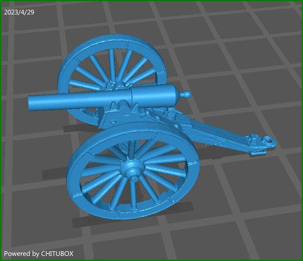 ACW Artillery Parrot Gun - 1 Minis - 15 mm Scale - War Games & Dioramas -Historical Wargaming- Resin - American Civil War