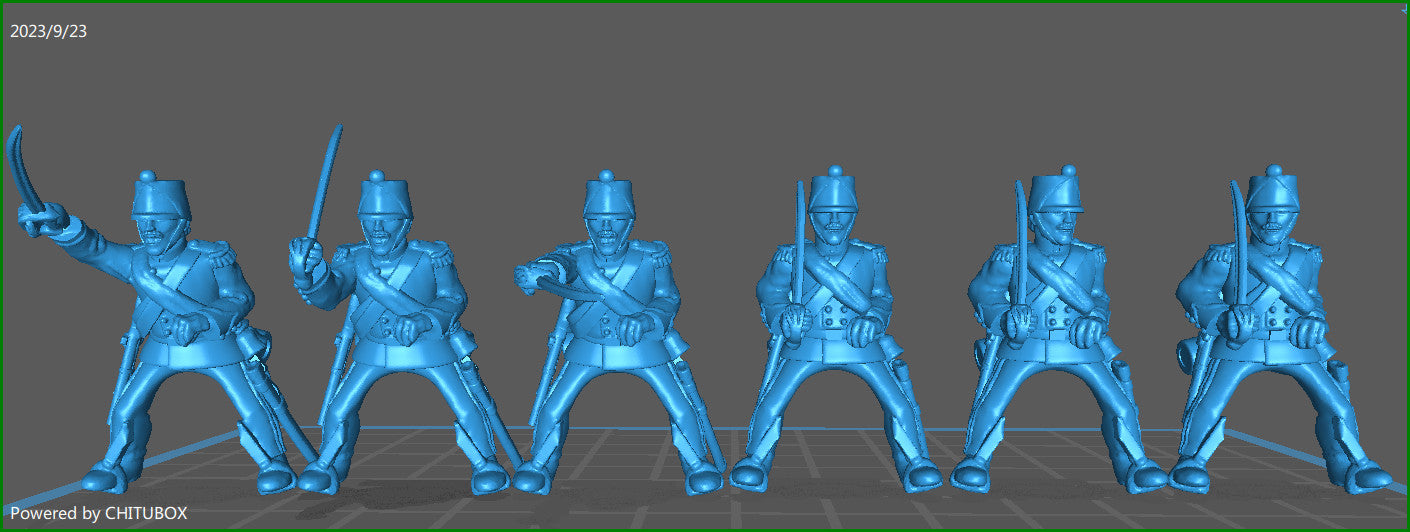 28mm Piedmontese Cavalleggeri rgt with swords