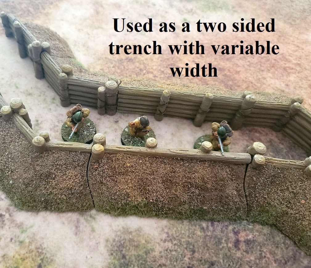 Earthworks/Trenches/Bunkers/Sea Wall Set - 11 Items  - War Games And Dioramas - 28mm - Bolt Action